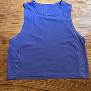 Purple Lululemon Sculpt Cropped Tank